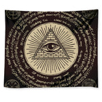Illuminati Eye of Providence Symbol Print Tapestry