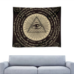 Illuminati Eye of Providence Symbol Print Tapestry