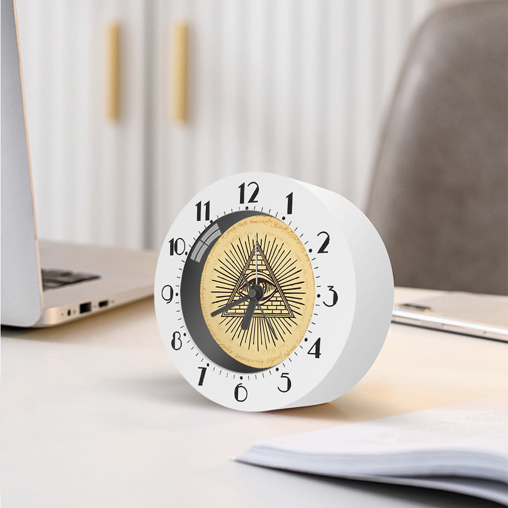 Illuminati Eye Print Alarm Clock