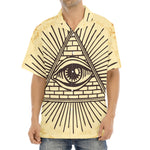 Illuminati Eye Print Aloha Shirt