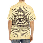 Illuminati Eye Print Aloha Shirt