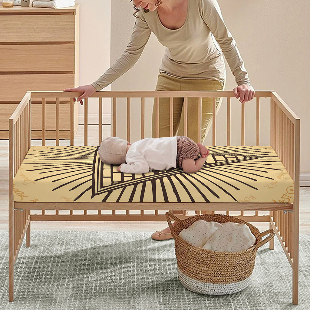 Illuminati Eye Print Baby Crib Sheet
