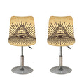 Illuminati Eye Print Bar Stool Covers