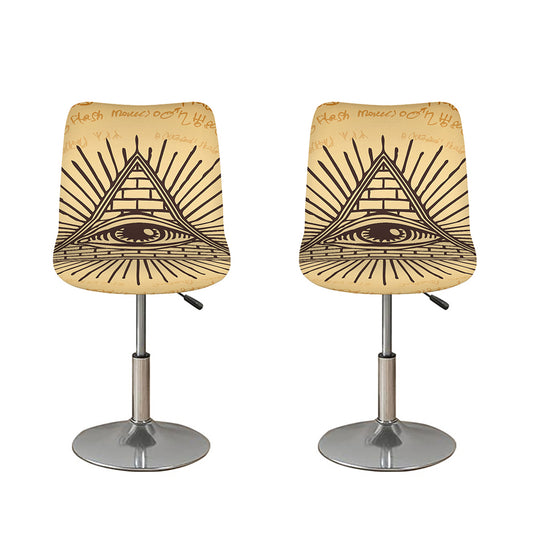 Illuminati Eye Print Bar Stool Covers