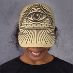 Illuminati Eye Print Baseball Cap