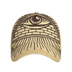 Illuminati Eye Print Baseball Cap