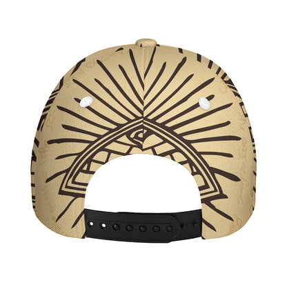 Illuminati Eye Print Baseball Cap