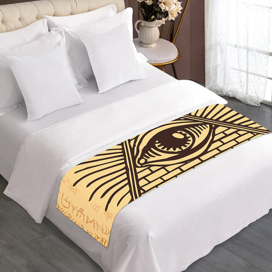 Illuminati Eye Print Bed Runner