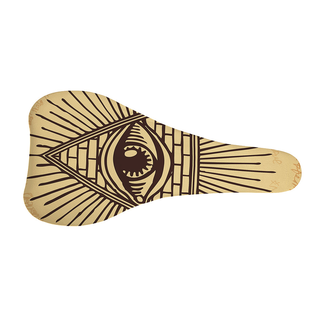 Illuminati Eye Print Bicycle Seat Cover