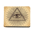 Illuminati Eye Print Bifold Wallet