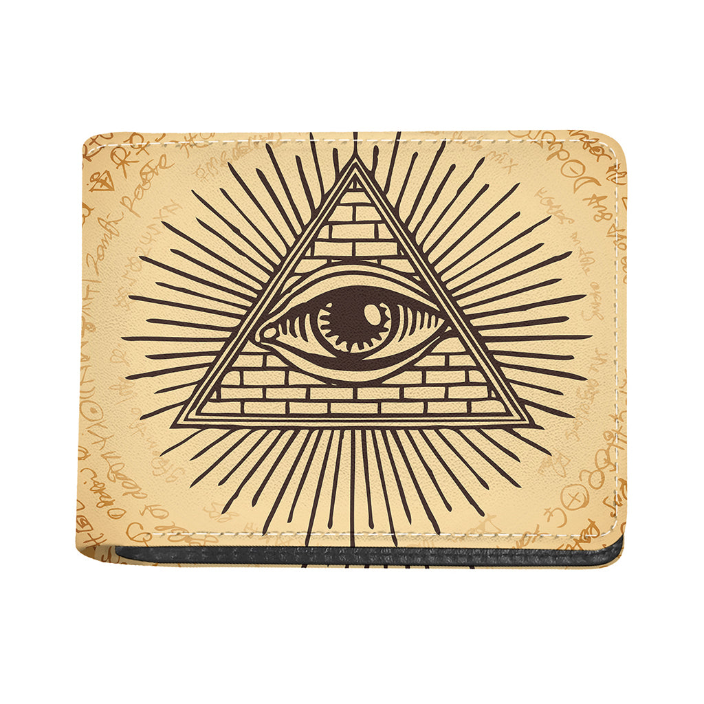 Illuminati Eye Print Bifold Wallet