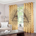Illuminati Eye Print Dimout Grommet Curtains