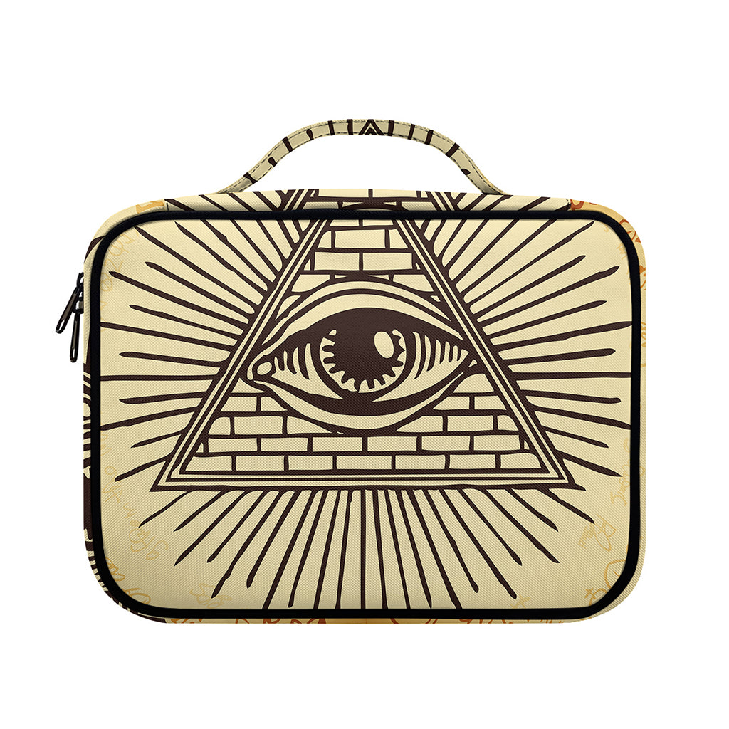 Illuminati Eye Print Briefcase Bible Bag