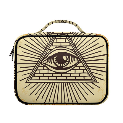 Illuminati Eye Print Briefcase Bible Bag