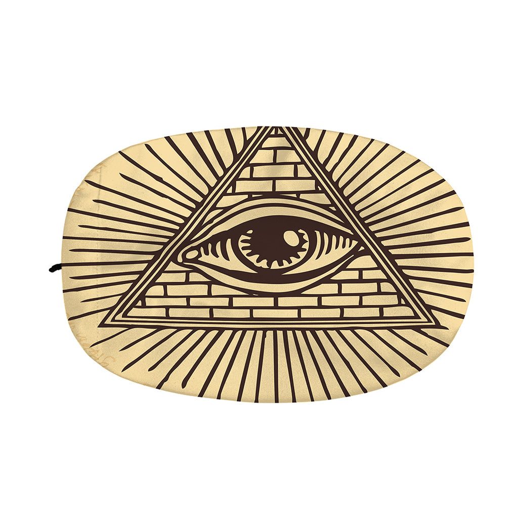 Illuminati Eye Print Car Side Mirror Covers