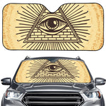 Illuminati Eye Print Car Windshield Sun Shade