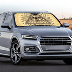 Illuminati Eye Print Car Windshield Sun Shade
