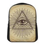 Illuminati Eye Print Casual Backpack