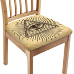 Illuminati Eye Print Chair Cushion Cover