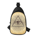 Illuminati Eye Print Sling Bag