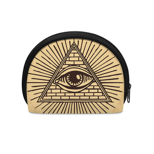 Illuminati Eye Print Coin Purse