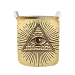 Illuminati Eye Print Collapsible Laundry Basket