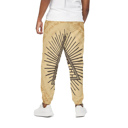 Illuminati Eye Print Cotton Pants
