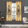Illuminati Eye Print Grommet Curtain Panels
