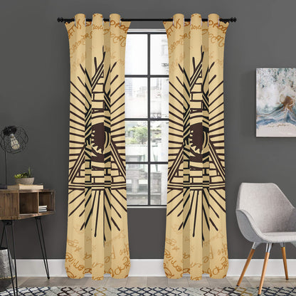 Illuminati Eye Print Curtain