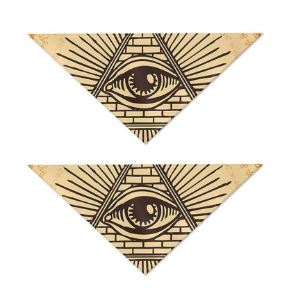 Illuminati Eye Print Dog Bandana