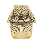 Illuminati Eye Print Dog Zip Up Hoodie