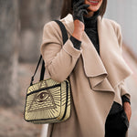 Illuminati Eye Print Double Strap Bible Bag
