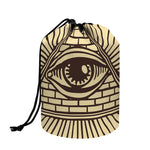 Illuminati Eye Print Drawstring Makeup Bag