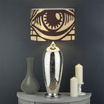 Illuminati Eye Print Drum Lamp Shade