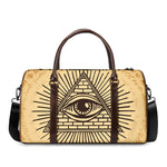 Illuminati Eye Print Duffle Bag
