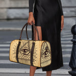 Illuminati Eye Print Duffle Bag