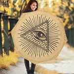 Illuminati Eye Print Foldable Umbrella