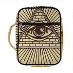 Illuminati Eye Print Front Pocket Bible Bag