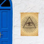Illuminati Eye Print Garden Flag
