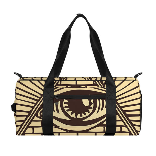 Illuminati Eye Print Gym Bag
