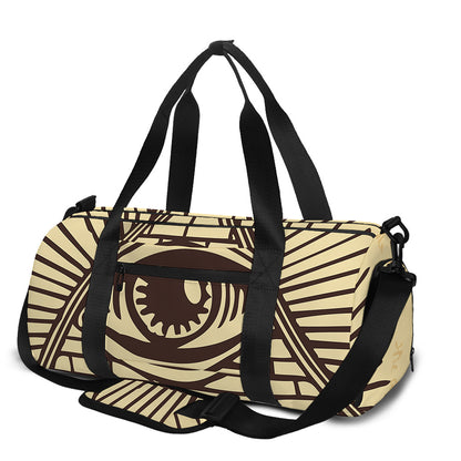 Illuminati Eye Print Gym Bag