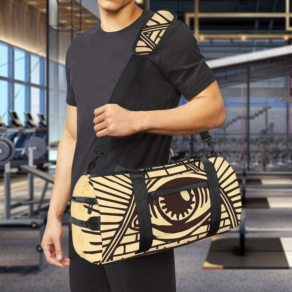 Illuminati Eye Print Gym Bag