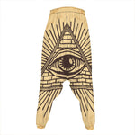 Illuminati Eye Print Hammer Pants