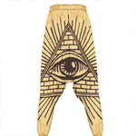 Illuminati Eye Print Hammer Pants