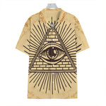 Illuminati Eye Print Hawaiian Shirt