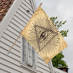 Illuminati Eye Print House Flag