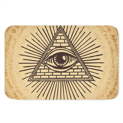 Illuminati Eye Print Indoor Door Mat