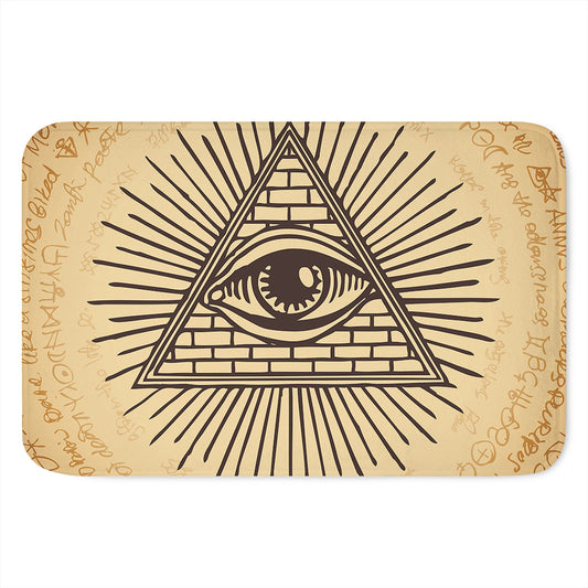 Illuminati Eye Print Indoor Door Mat