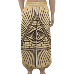 Illuminati Eye Print Lantern Pants