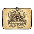 Illuminati Eye Print Laptop Sleeve